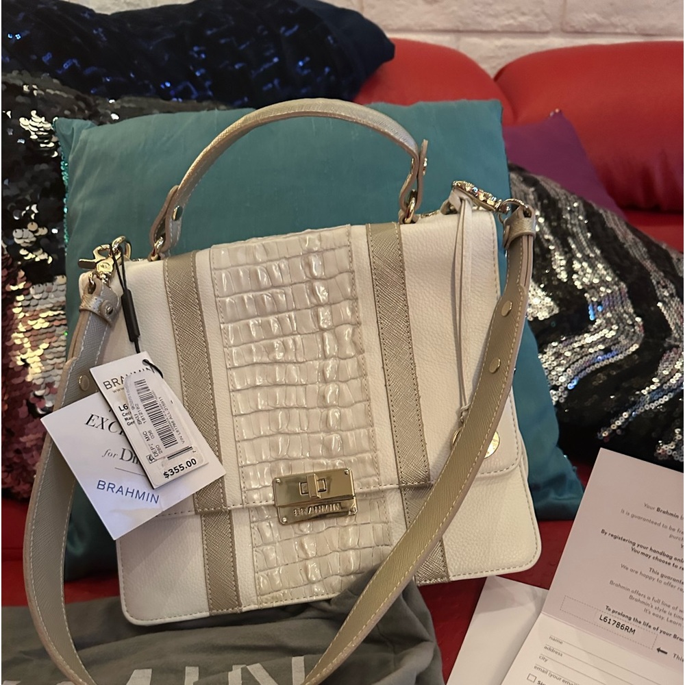 Brahmin Cecelia macaroon lady vineyard